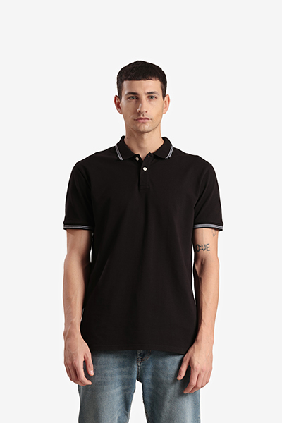 Men's Basic Polo Neck T-Shirt