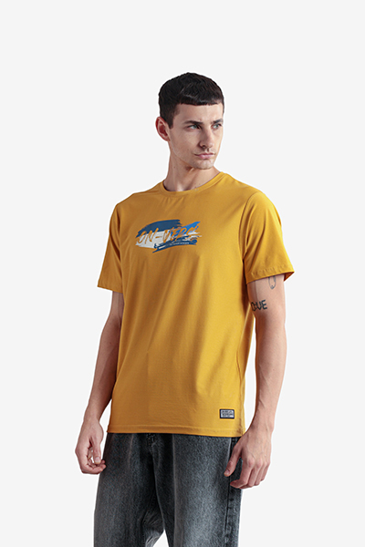 Men's Printed Round Neck T-Shirt