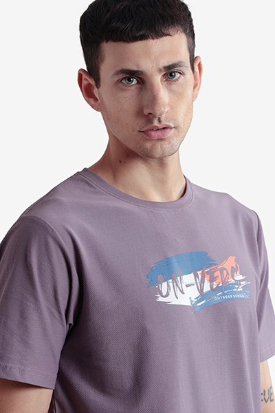 Men's Printed Round Neck T-Shirt