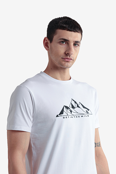 Men's Printed Round Neck T-Shirt