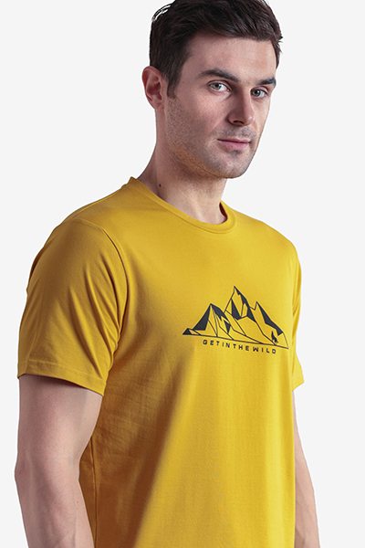 Men's Printed Round Neck T-Shirt