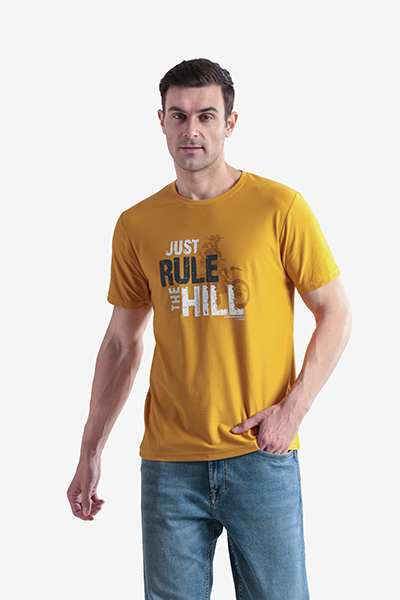 Men's Printed Round Neck T-Shirt