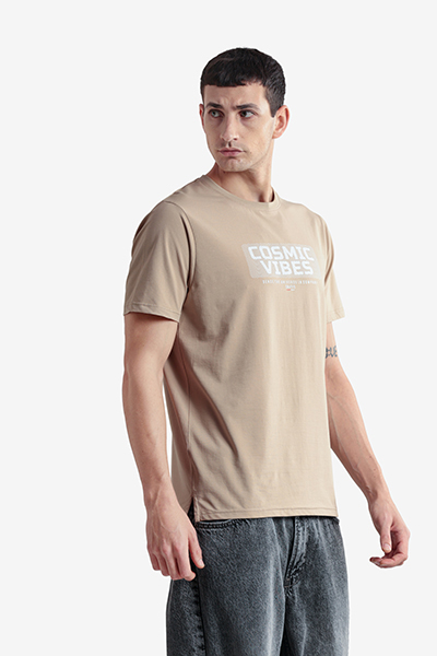 Men's Printed Round Neck T-Shirt