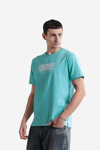 Men's Printed Round Neck T-Shirt
