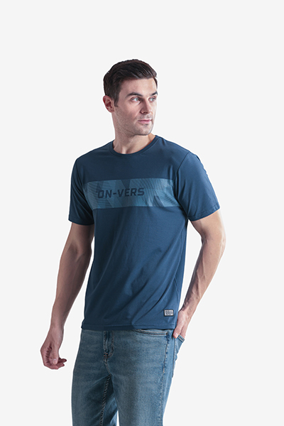 Men's Printed Round Neck T-Shirt