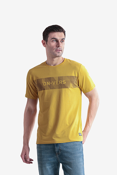 Men's Printed Round Neck T-Shirt