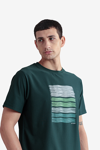 Men's Printed Round Neck T-Shirt