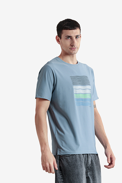 Men's Printed Round Neck T-Shirt