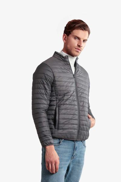 Mens Quilted Full Zipper Jacket