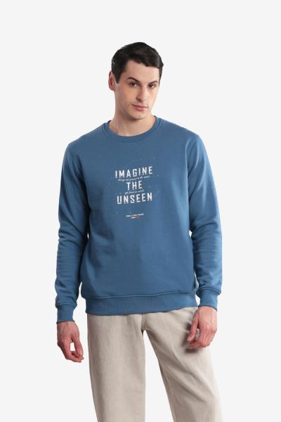 Men's Printed Round Neck Sweatshirt