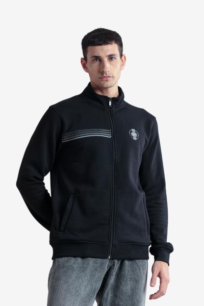 Men's Printed Full Zipper Jacket