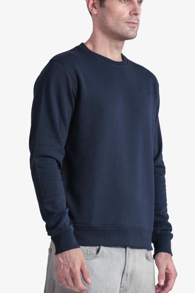 Men'S Solid Round Neck Sweatshirt