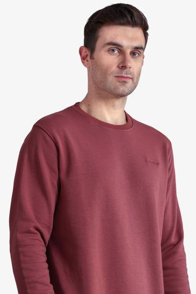 Men'S Solid Round Neck Sweatshirt