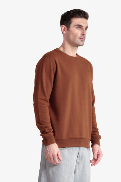 Men'S Solid Round Neck Sweatshirt