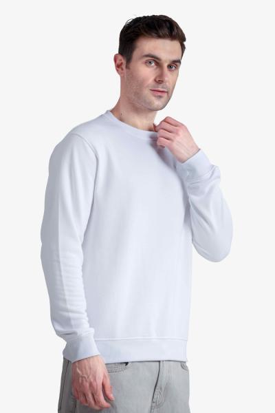 Men'S Solid Round Neck Sweatshirt