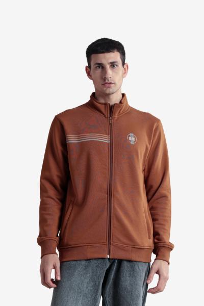 Men's Printed Full Zipper Jacket