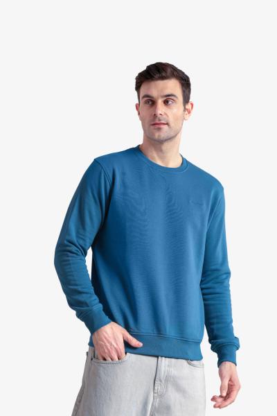 Men'S Solid Round Neck Sweatshirt