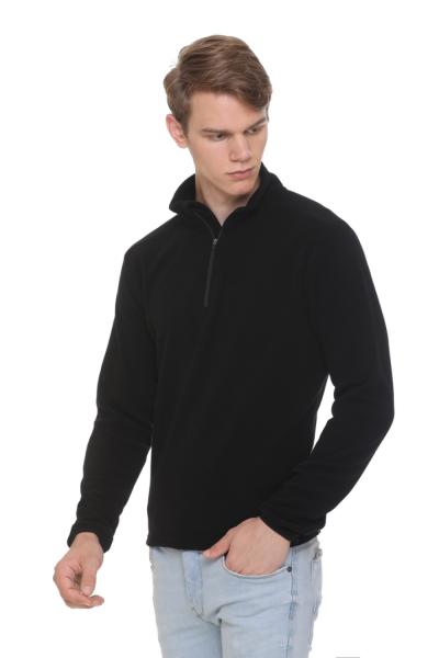 Men's Suede Fleece Half Zipper Sweatshirt