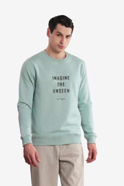 Men's Printed Round Neck Sweatshirt